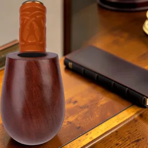 Tobacco Smoking Pipe Pear Wood 7.5''/19cm Long Stem for 9mm Filter