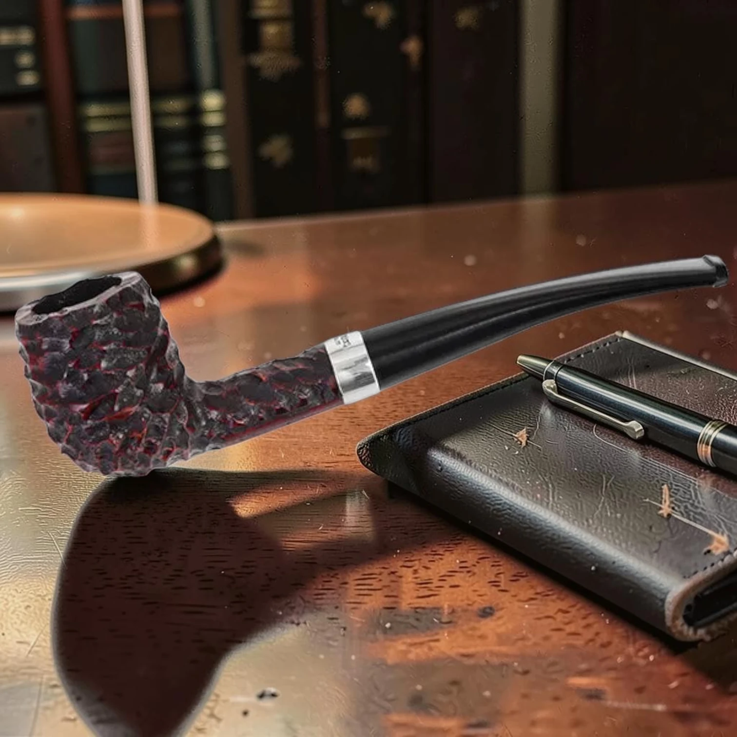 Junior textured Nickel Mounted Canted Billiard Pipe 6 Inches