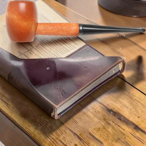 Hardwood Tobacco Pipe Oval Bowl Straight Bit 6mm Filter