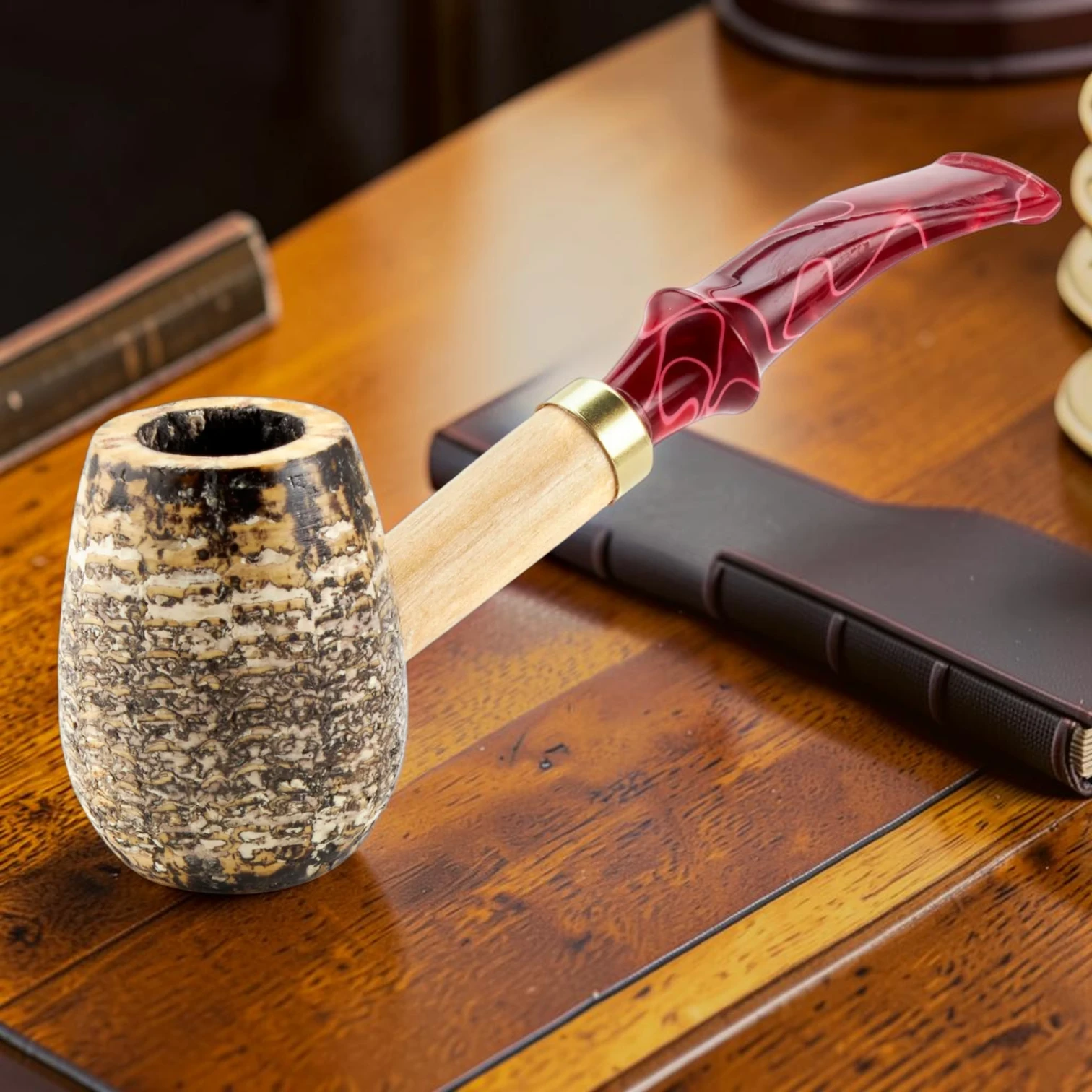 Charles Towne Cobbler Tobacco Pipe Chamber Depth 1.5