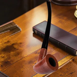 Tobacco Smoking Pipe, Pear Wood, 6.9'' / 17.5cm Pocket Size