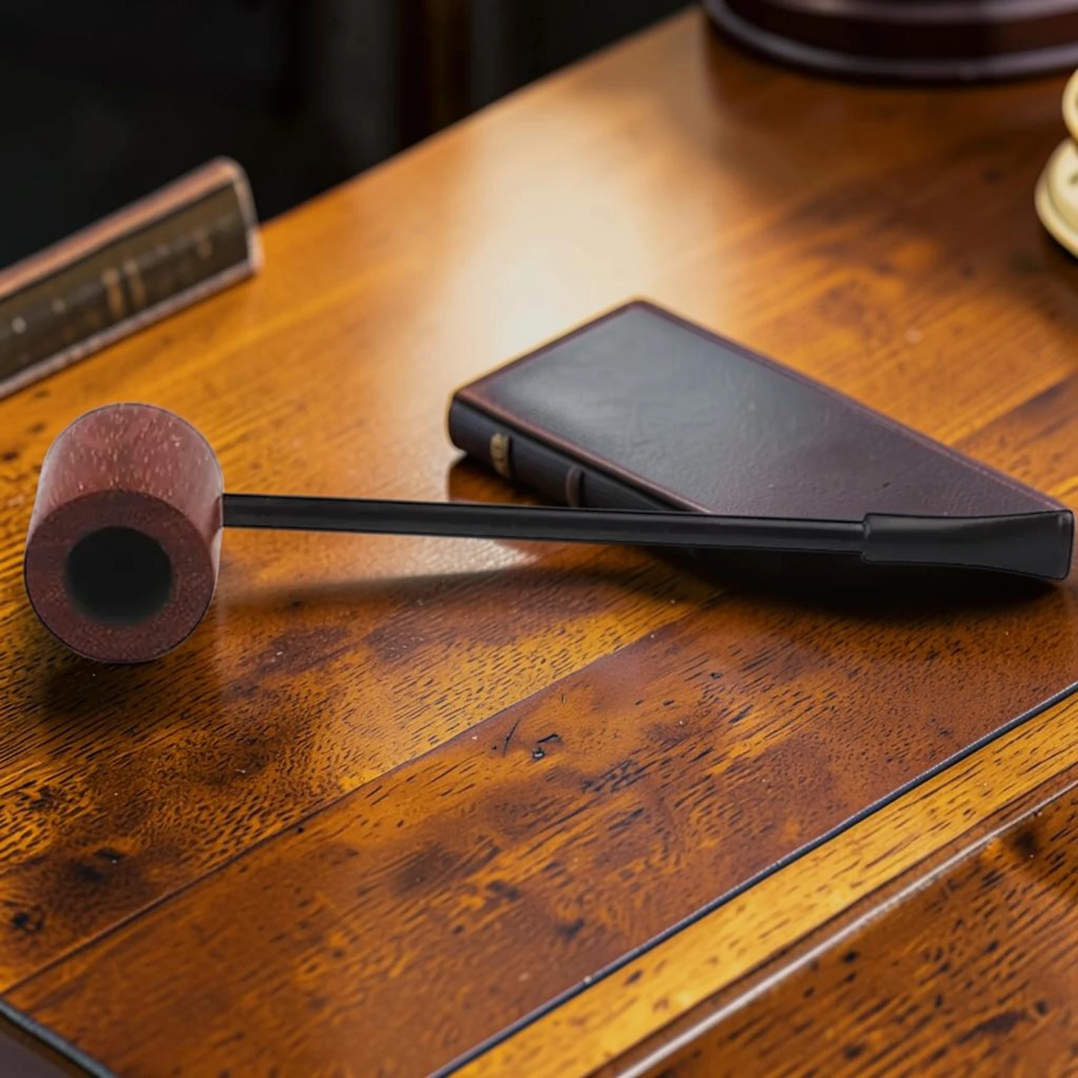 standard Smoking Pipe, Wooden Tobacco Pipe for Men, 19.05 mm Chamber Diameter